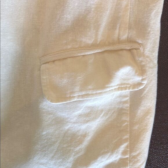 Caslon White Linen blend Open Front Blazer size medium - Picture 6 of 10